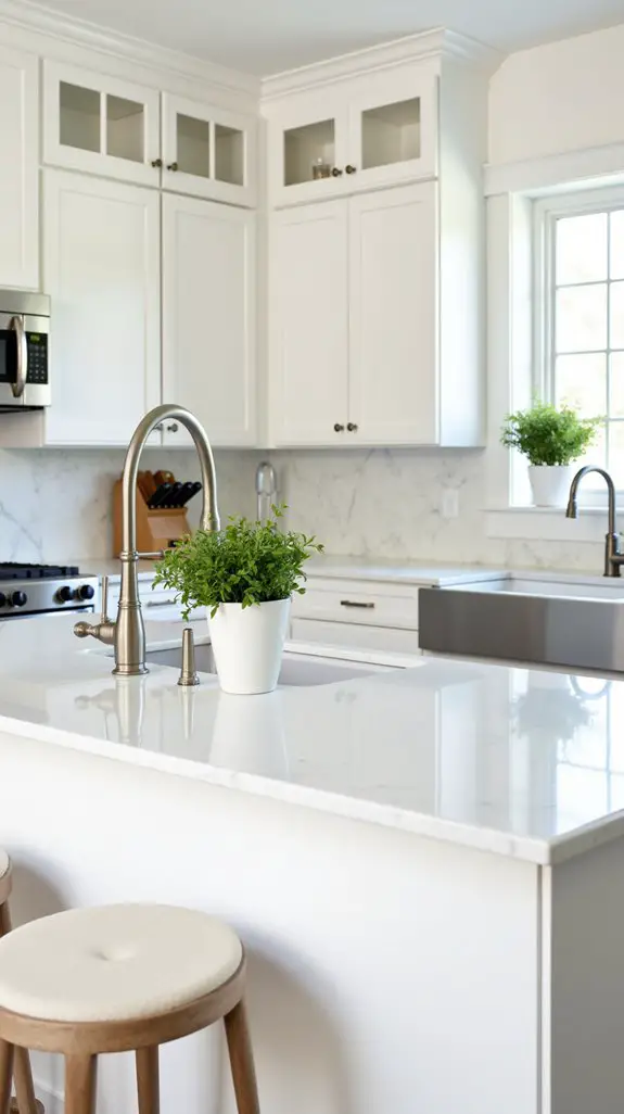 modern stainless steel accents