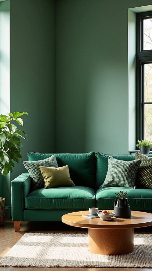 monochromatic green design strategy