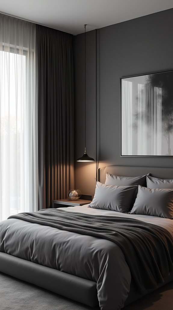 monochromatic grey sleep sanctuary