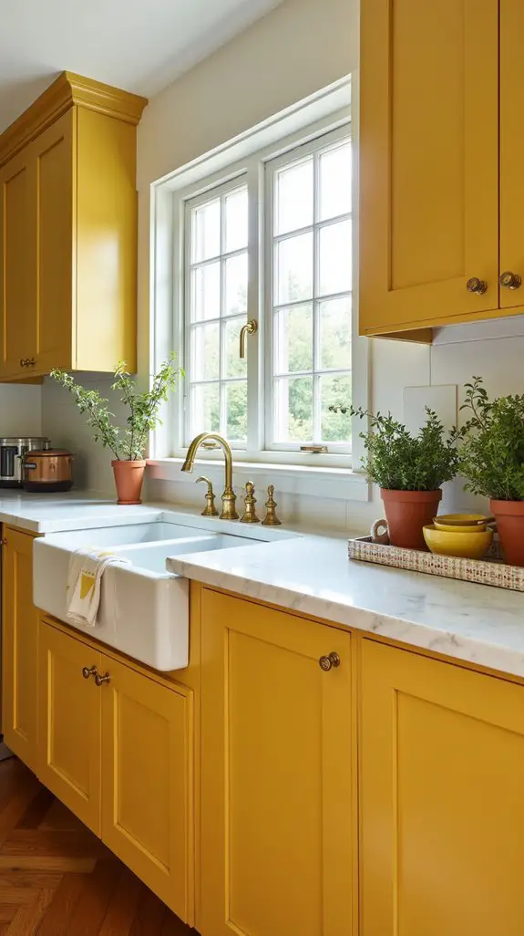 mustard kitchen accessories accent