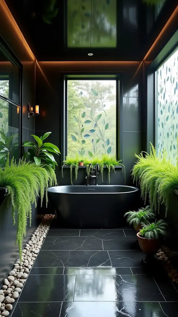 nature inspired bathroom oasis