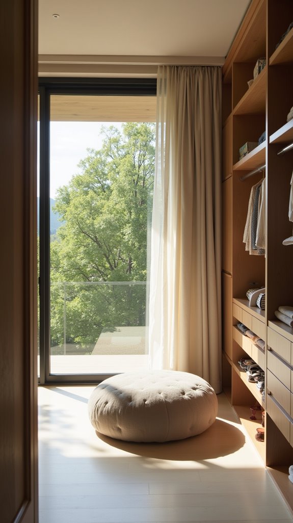 nature inspired closet retreat