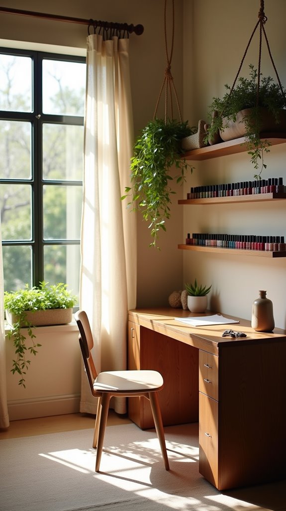 nature inspired creative workspace