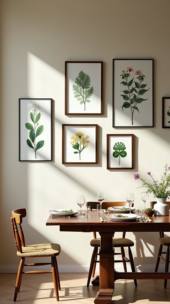 nature inspired dining decor