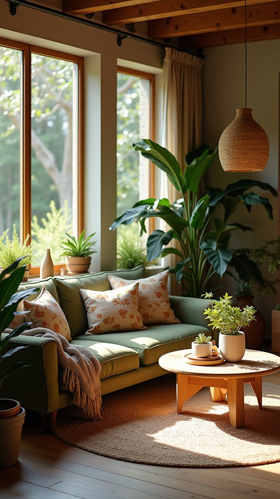 nature inspired living room retreat