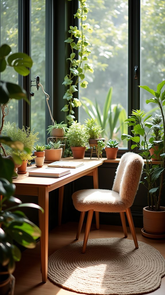 nature inspired study environment