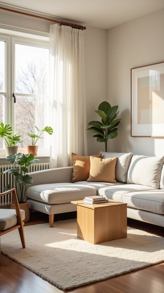 neutral colors create space