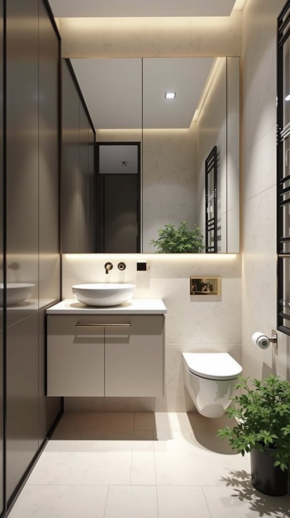 optimize small bathroom space