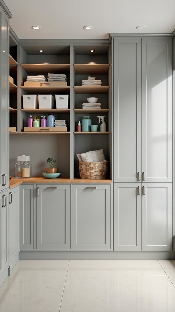 optimized utility room storage