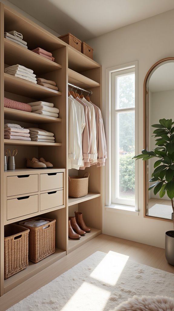 organize clothing for efficiency