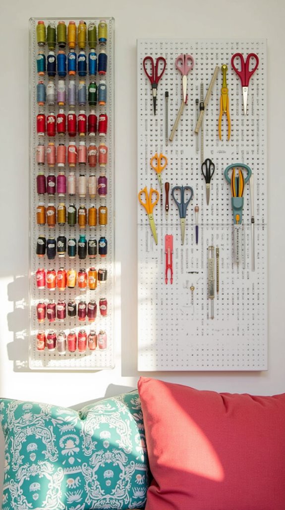 organize sewing tools efficiently