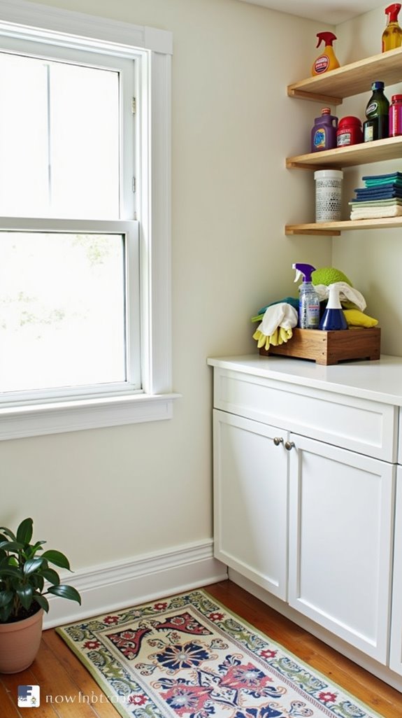 organize your cleaning supplies