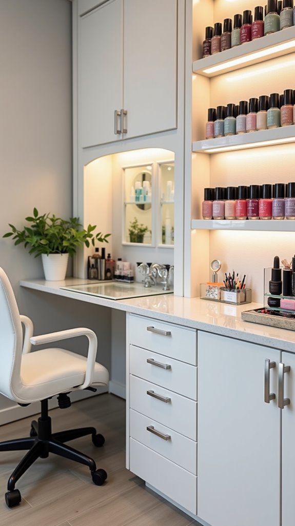 organized nail room solutions