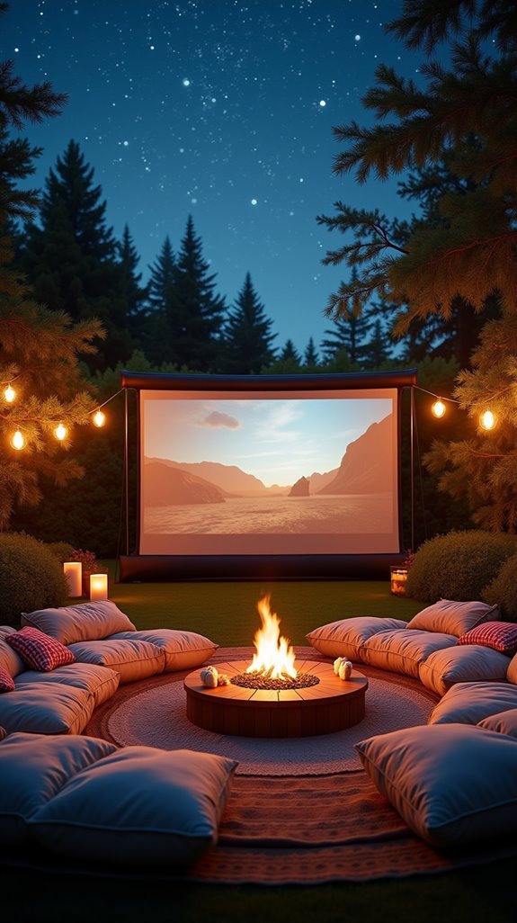 outdoor movie night magic