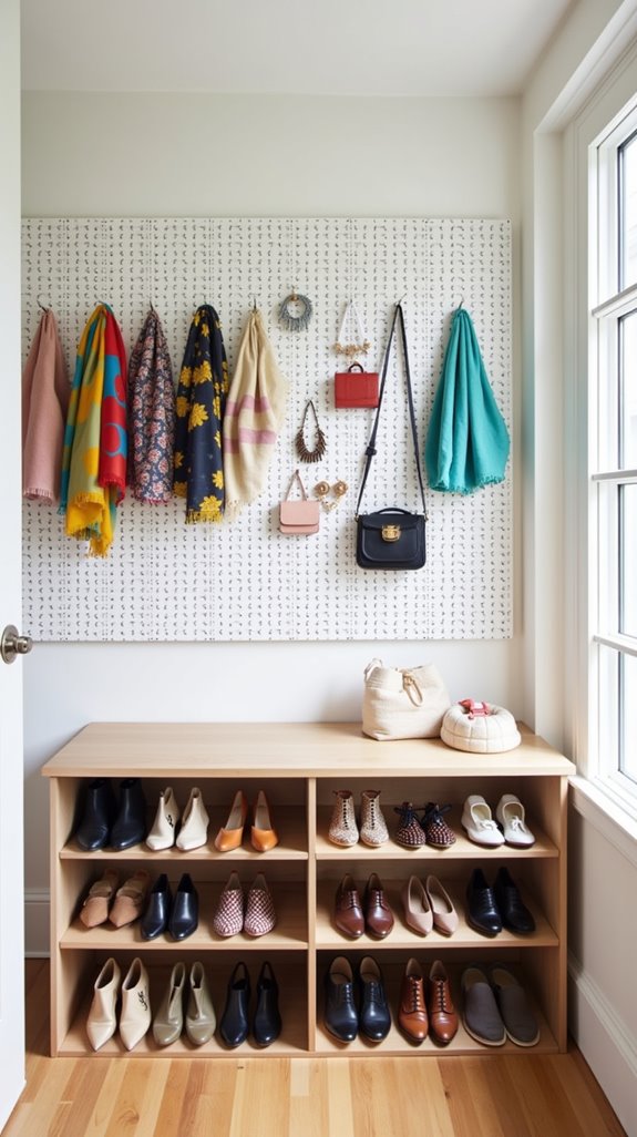 pegboards for stylish organization