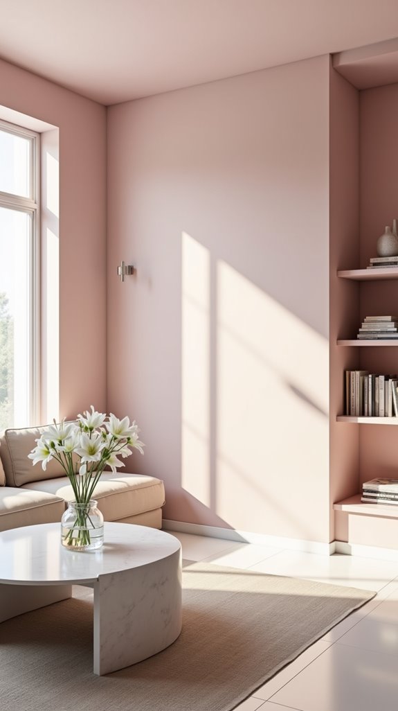 pink minimalism invites warmth