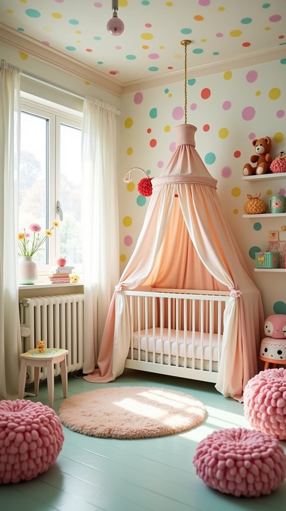 playful polka dot nursery