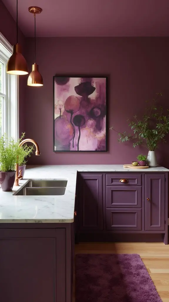 plum art transforms kitchen