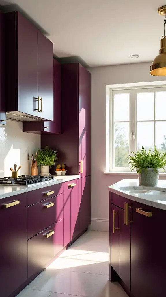 plum cabinets elevate kitchens