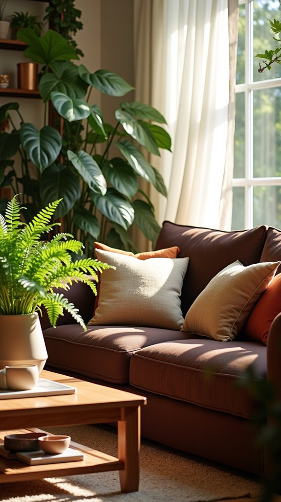 potted plants enhance decor