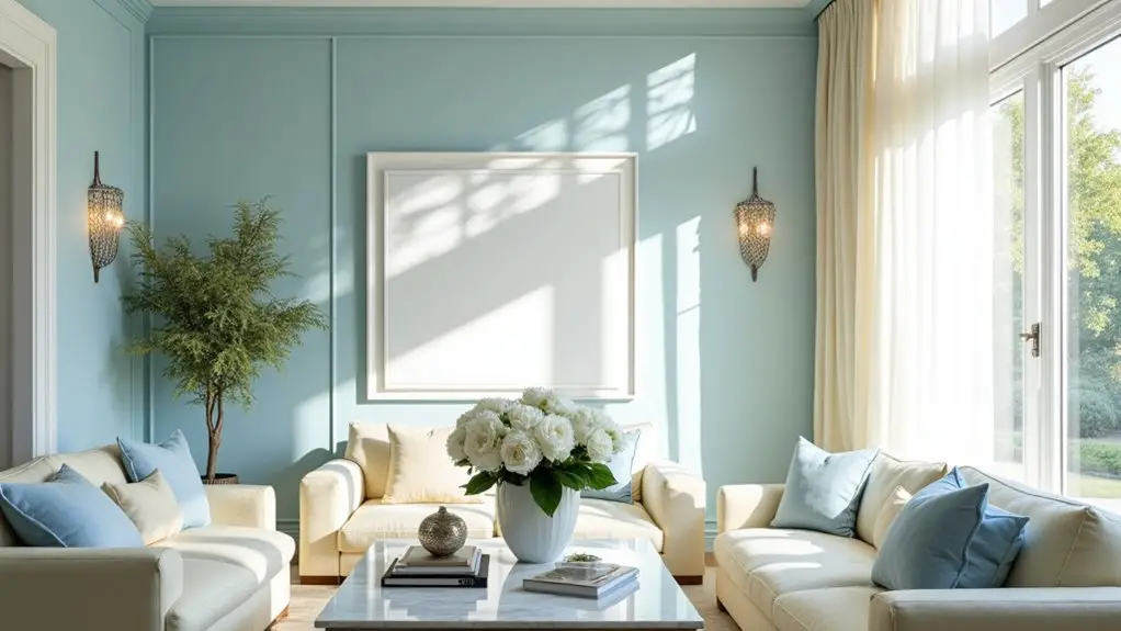 powder blue home decor