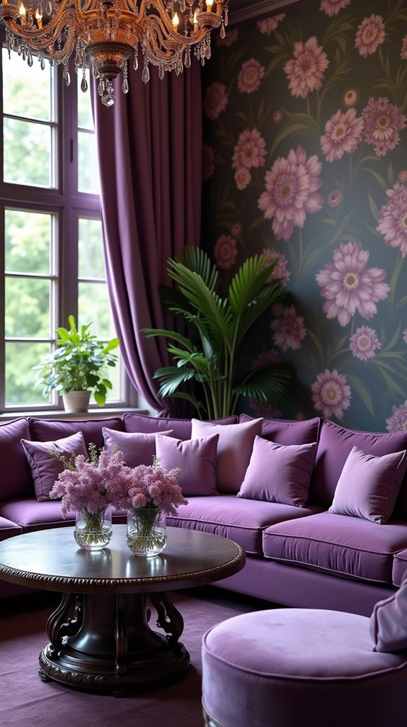 purple garden tranquility and beauty