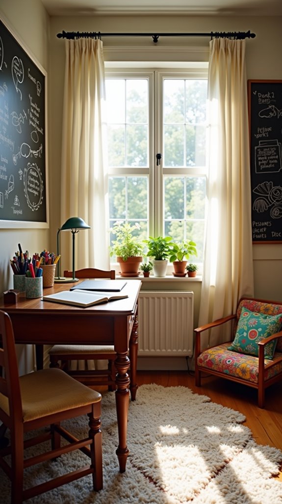 quiet study space setup