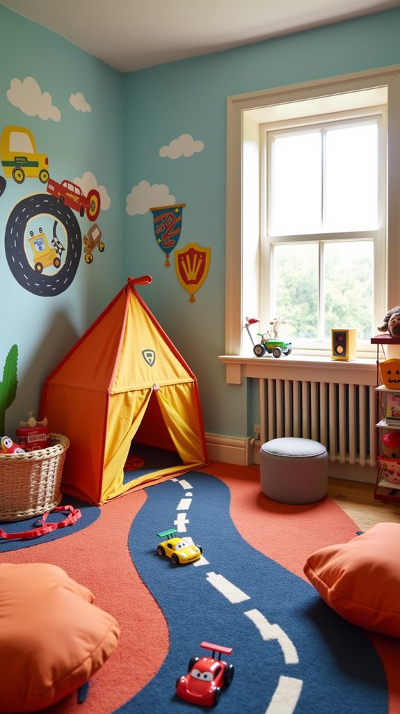 racecar themed bedroom decor