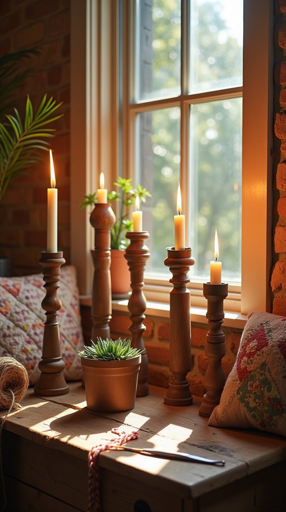 recycled candle holder decor