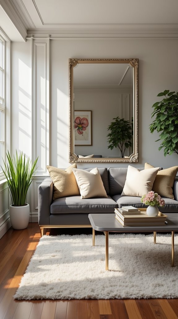 reflective elegance for living room