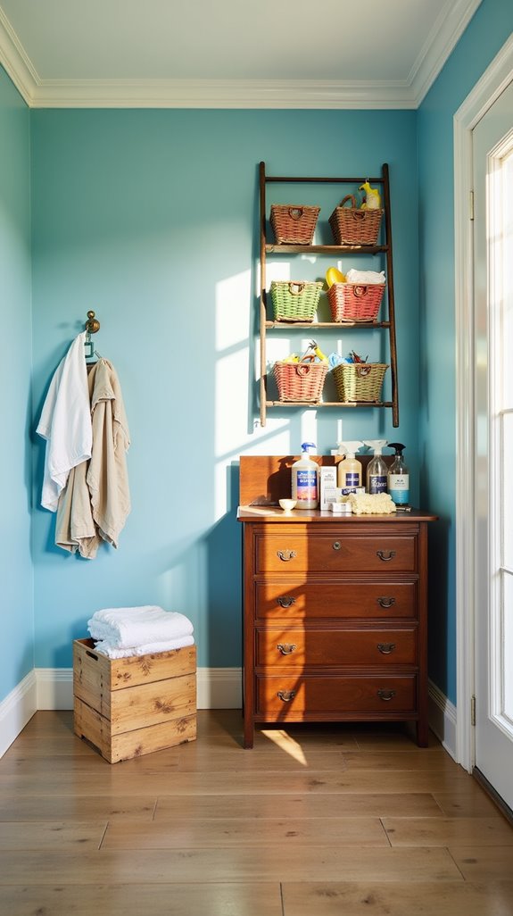 repurpose furniture for storage