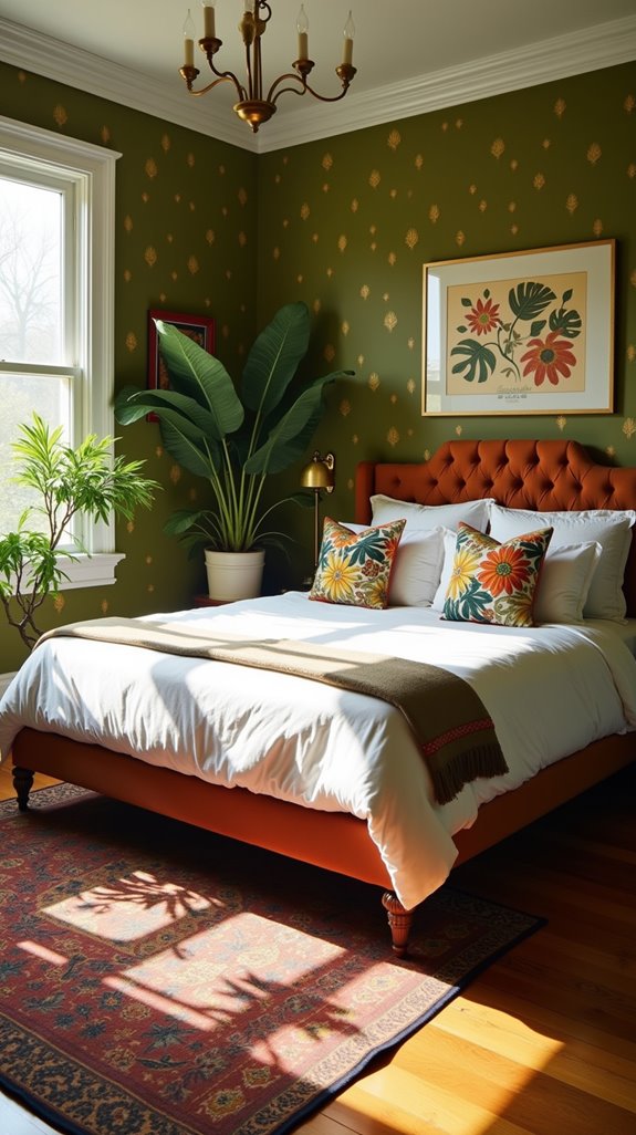 retro avocado green decor