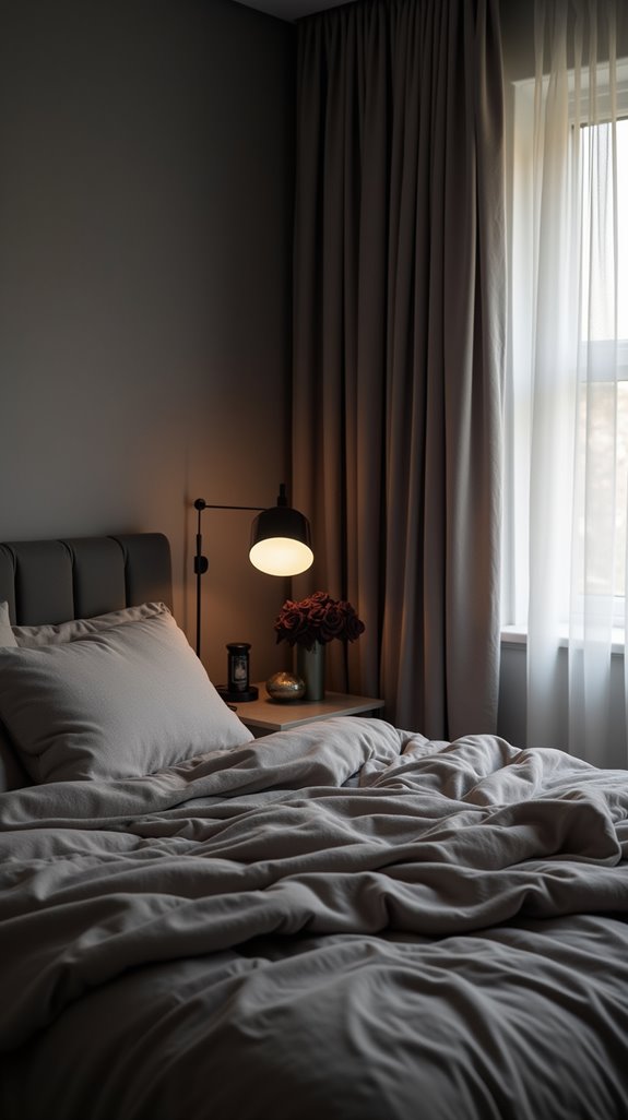 romantic smoky grey ambiance