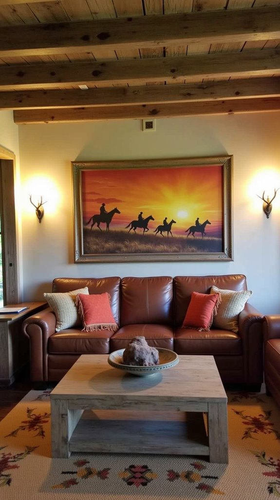 rugged western inspired wall decor