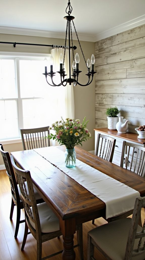 rustic farmhouse dining charm