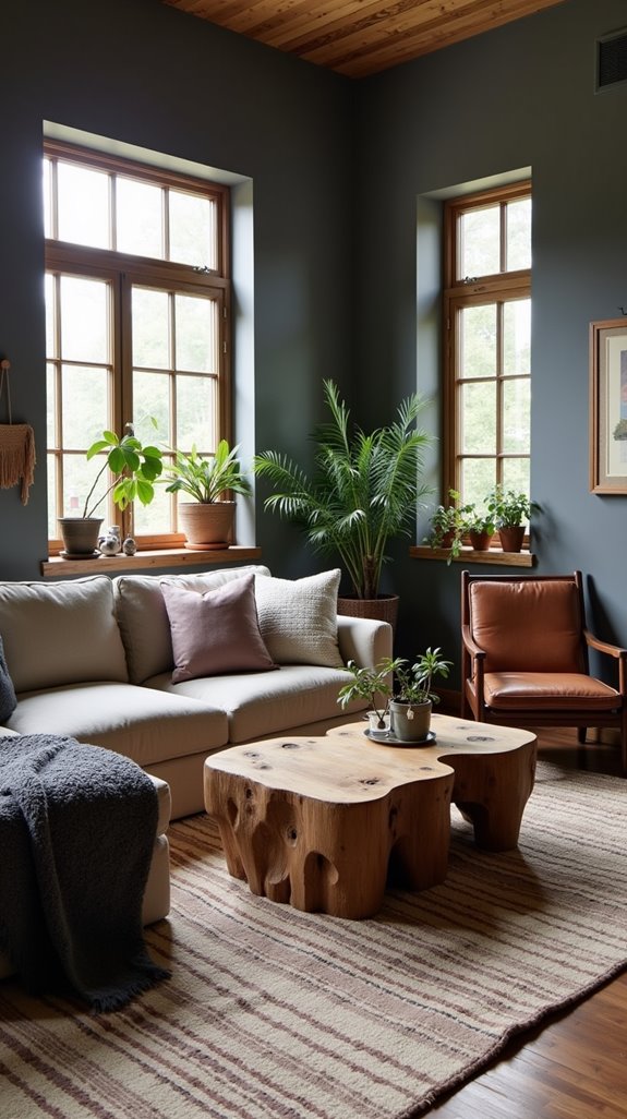 rustic grey living retreat