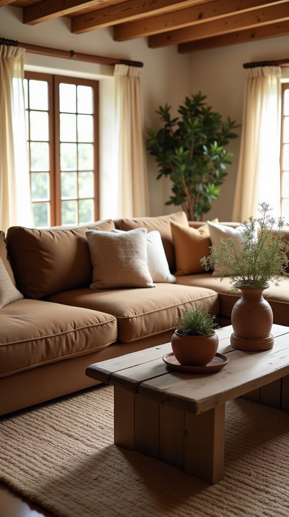 rustic living room decor