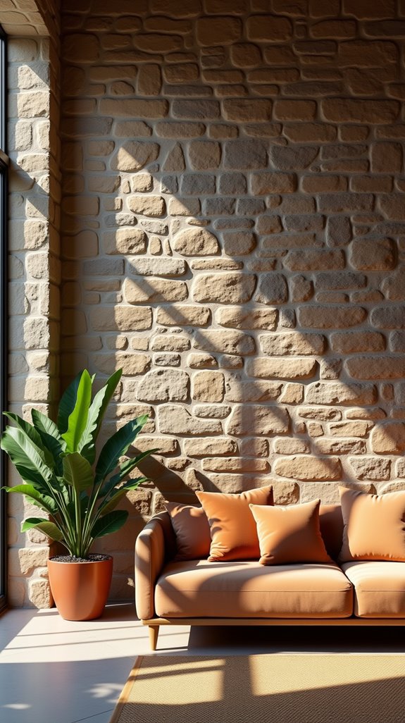 rustic stone wall charm