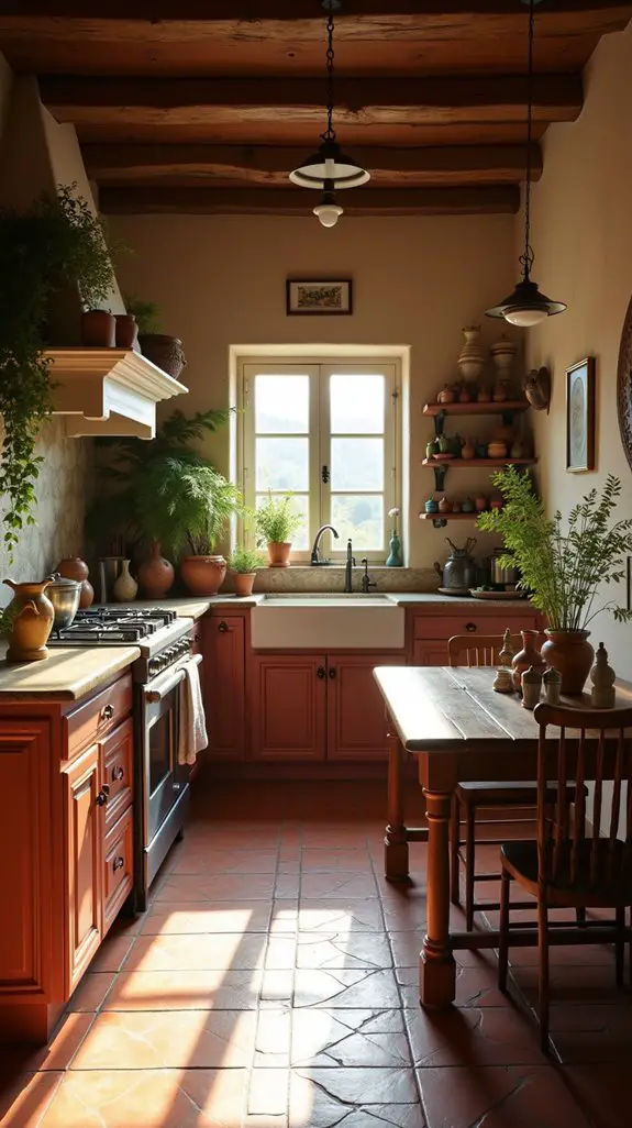 rustic terracotta tile charm