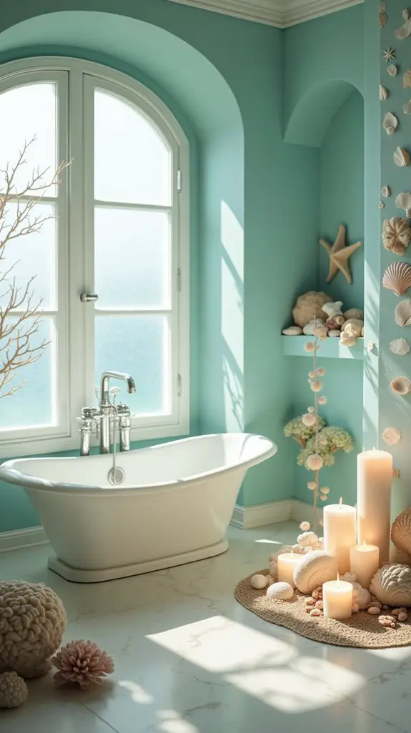 seashells create coastal tranquility