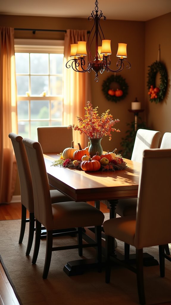 seasonal dining room decor