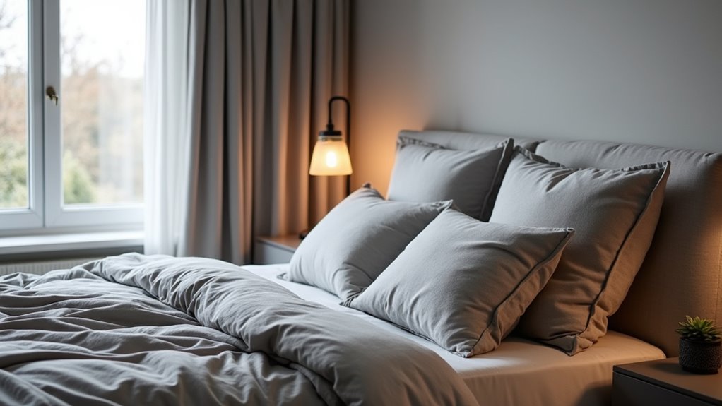 serene grey bedroom ideas