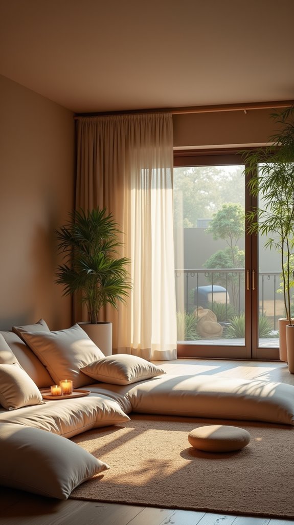 serene meditation space elements