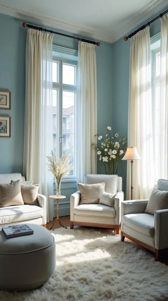 serene powder blue aesthetics