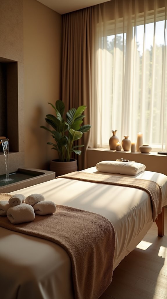 serene water feature ambiance