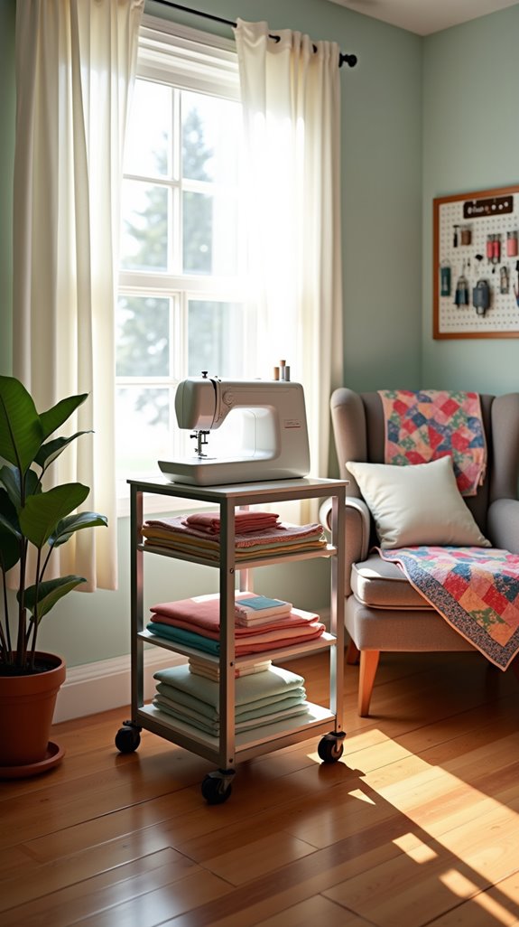 sewing machine cart advantages