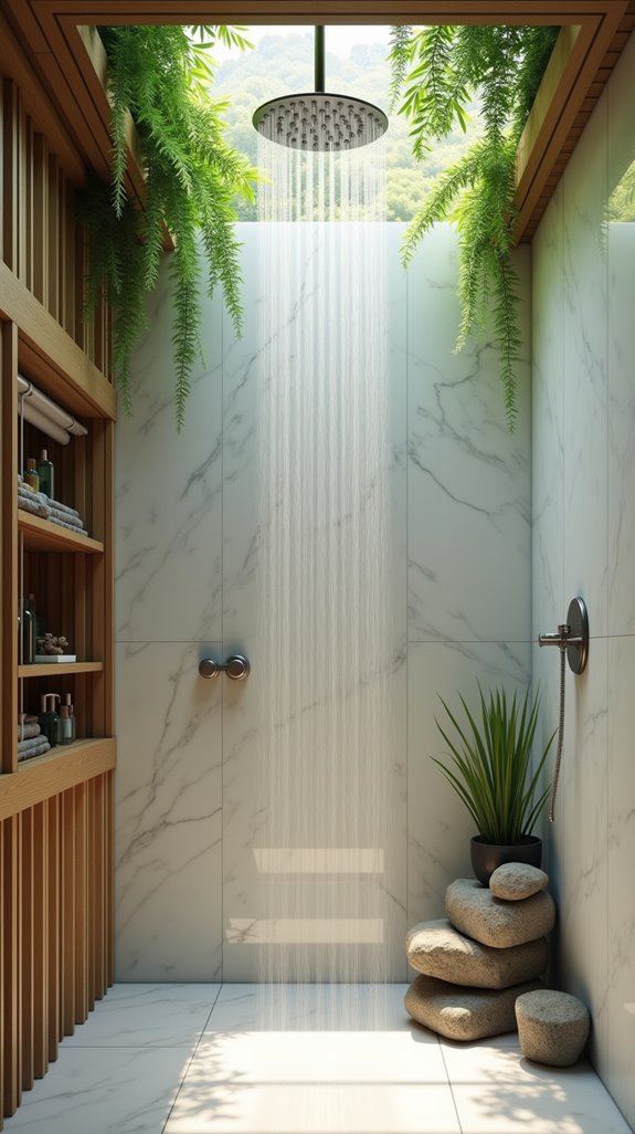 shower room plant oasis