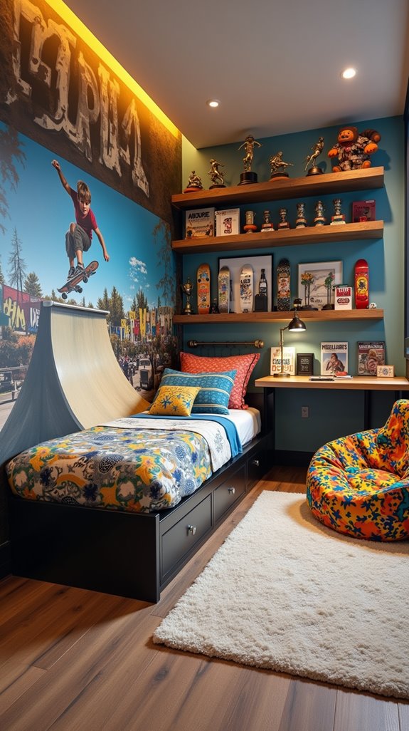 skateboard inspired cozy haven