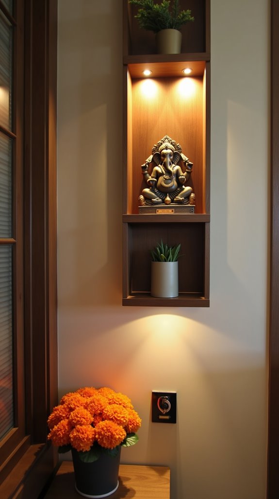 sleek and functional shelving