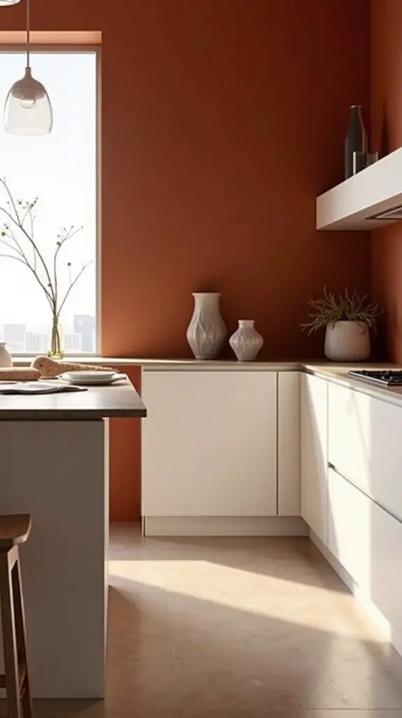 sleek terracotta for minimalism